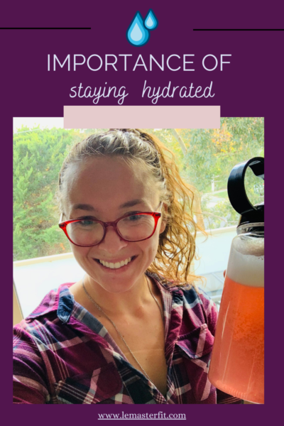 Staying hydrated has many benefits in the body