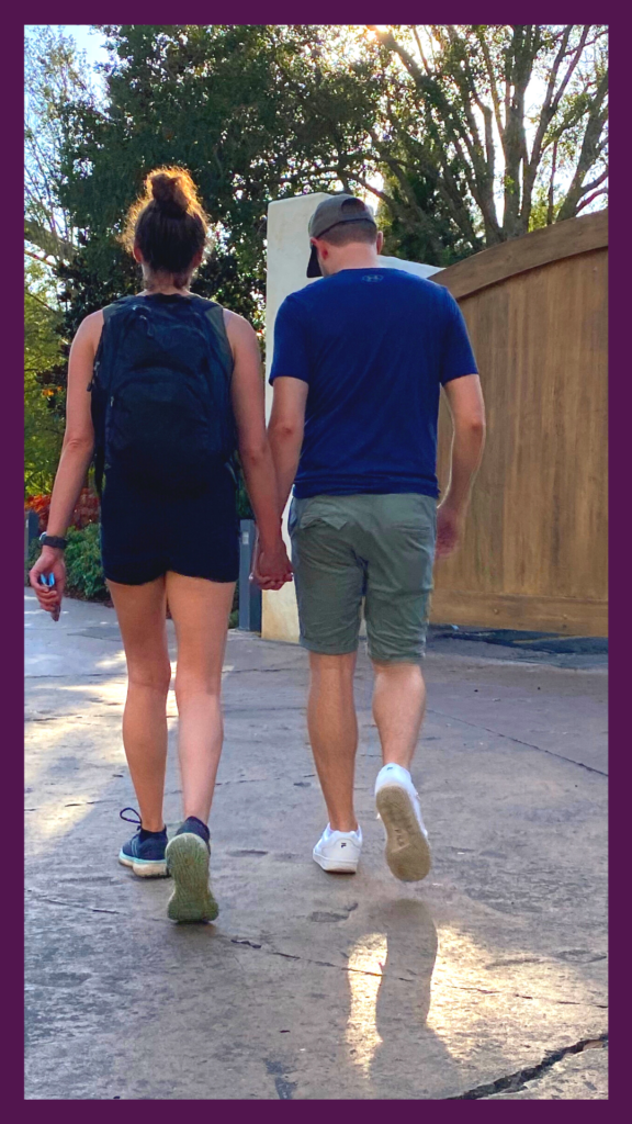 Some of my favourite moments are like the ones in the picture - me and Gus, hand in hand. This was a picture of us exploring Universal Studios during our time in America. 