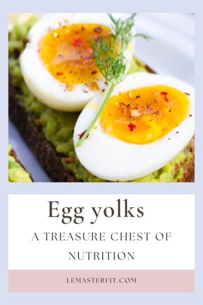 egg yolks on top of avocado toast